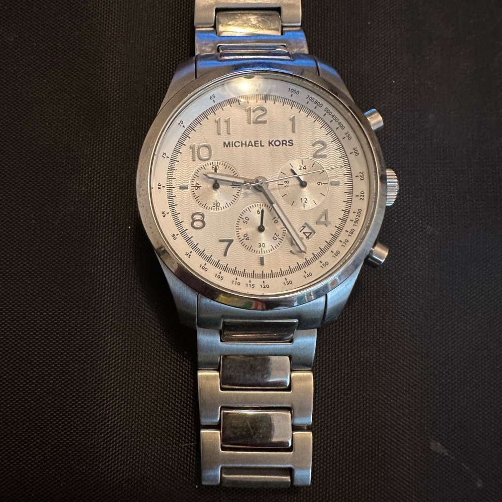 Michael Kors Mens Silver 8036